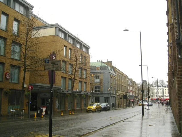 South on York Way, King's Cross, in the rain - geograph.org.uk - 4588373