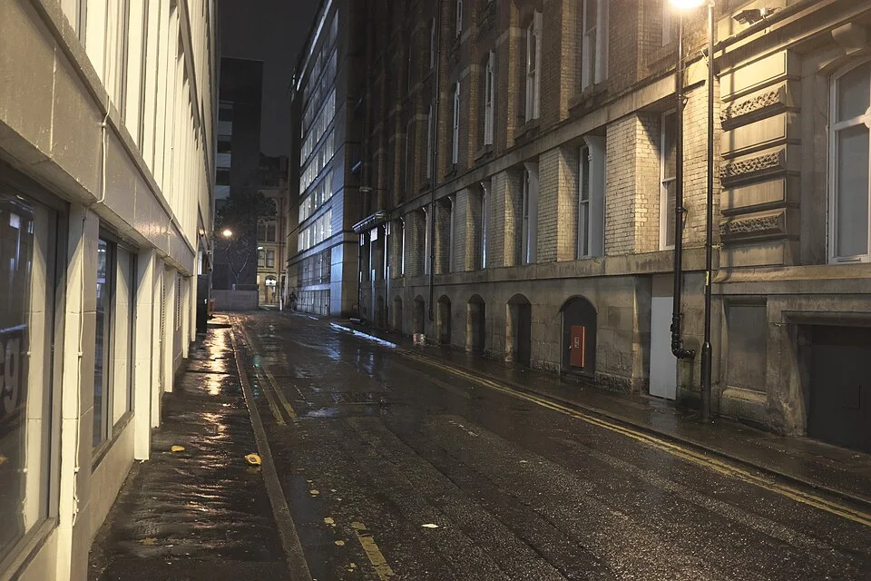 Hope Street in the rain - geograph.org.uk - 5582684