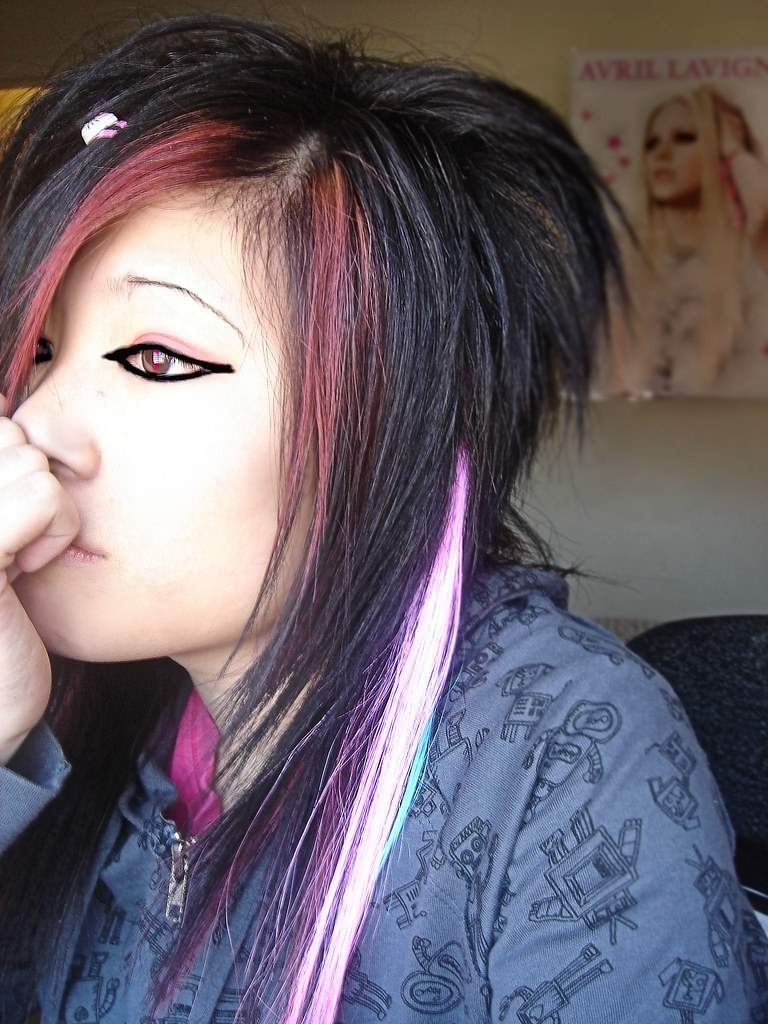 emo hair