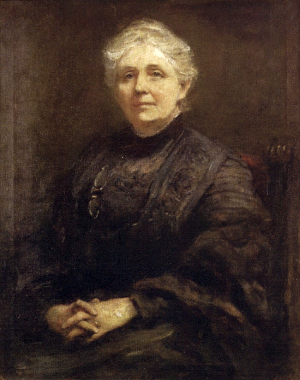 'Portrait of Anna Rice Cooke', oil on canvas painting by Frederic Yates (1854-1919), 1910, Honolulu Academy of Arts