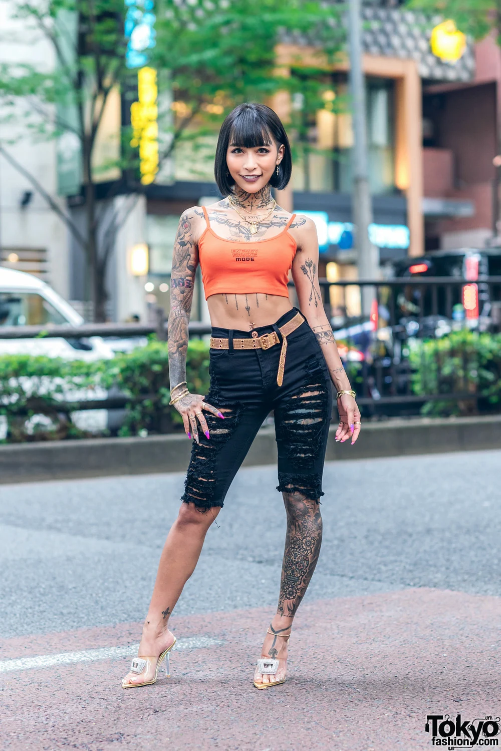 Mana Izumi · Gyaru 造型街拍
