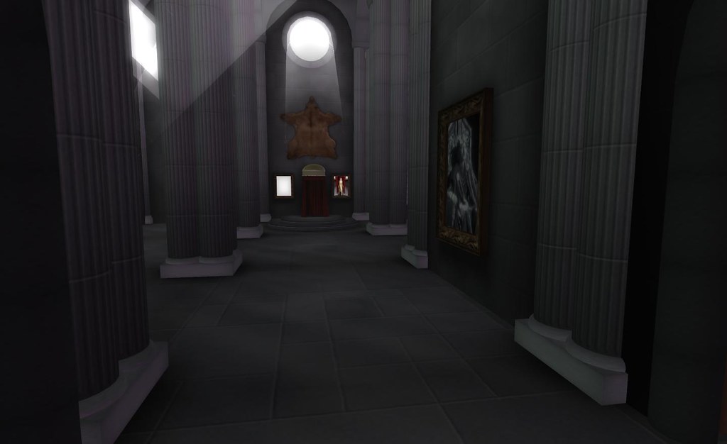 the empty hallway